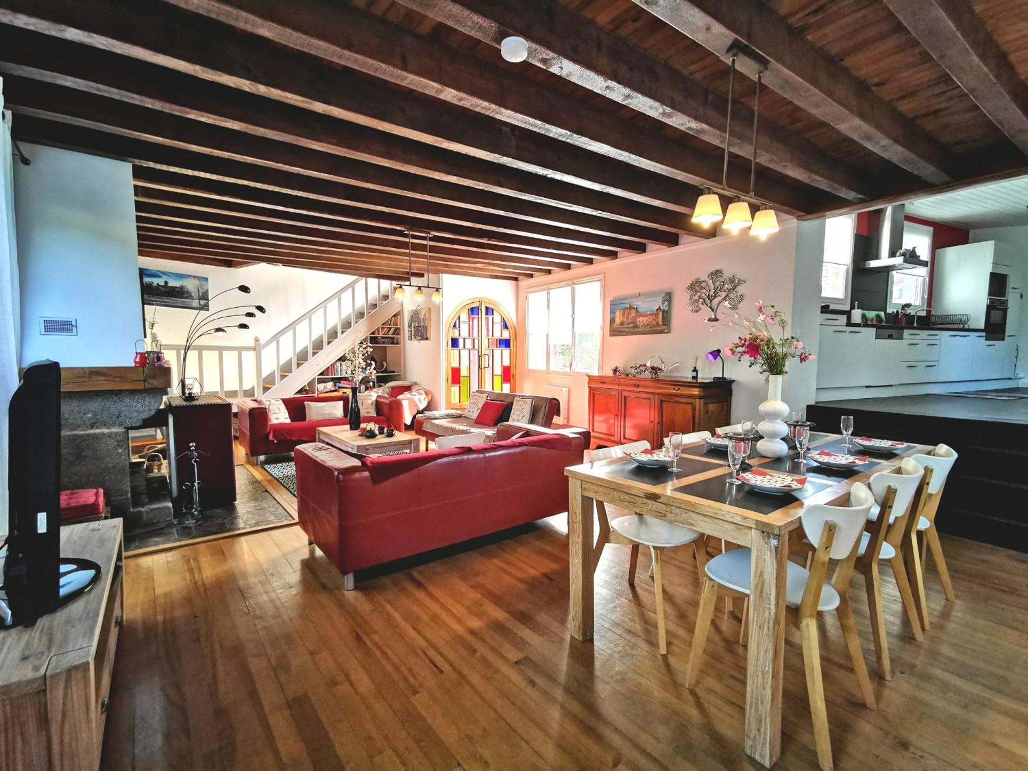Grande Maison Au Coeur D'Un Village Historique Avec Terrasse Et Wifi Inclus - Fr-1-582-308 Saint-Vidal Экстерьер фото